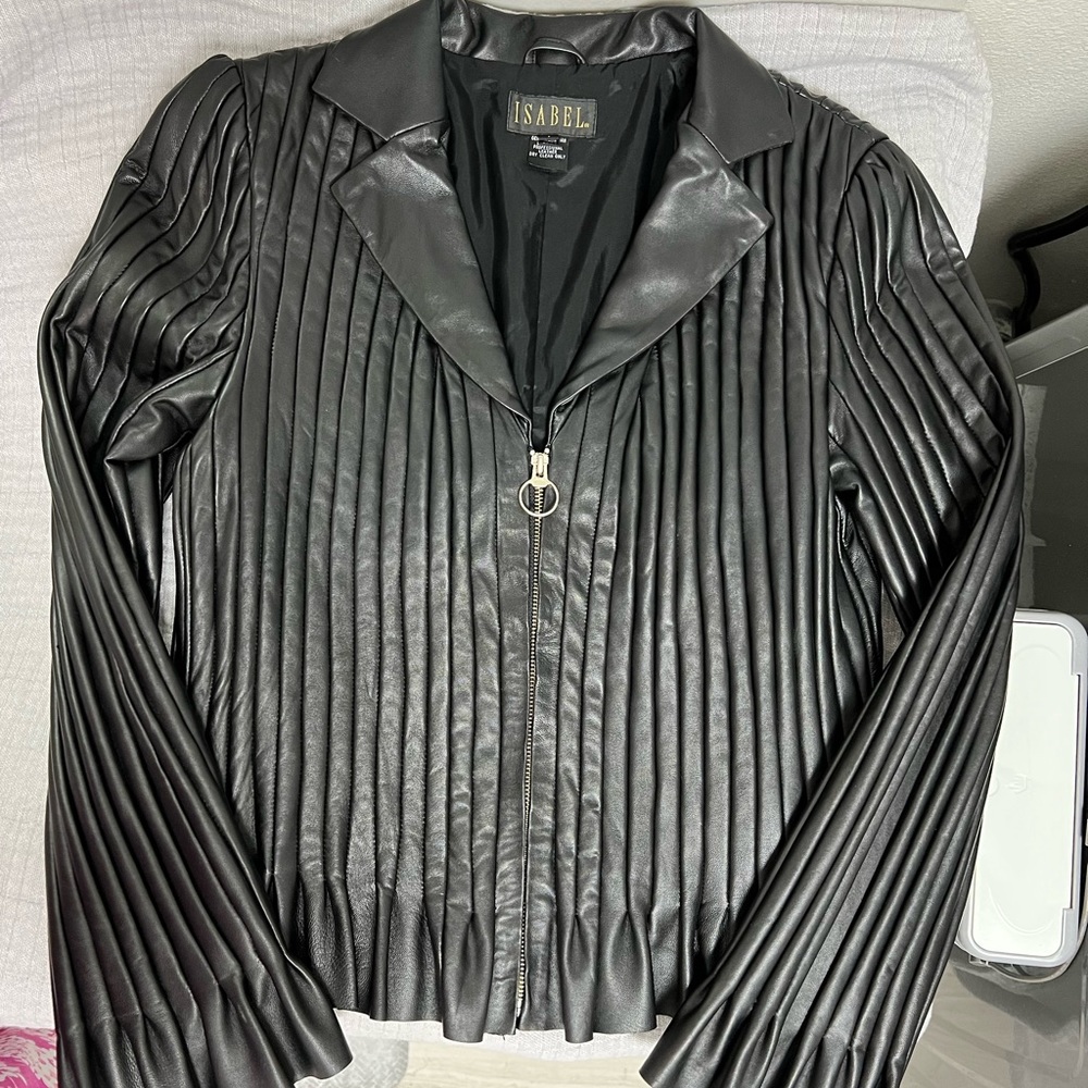 Isabel  Genuine Leather Jacket size Large, and a medium